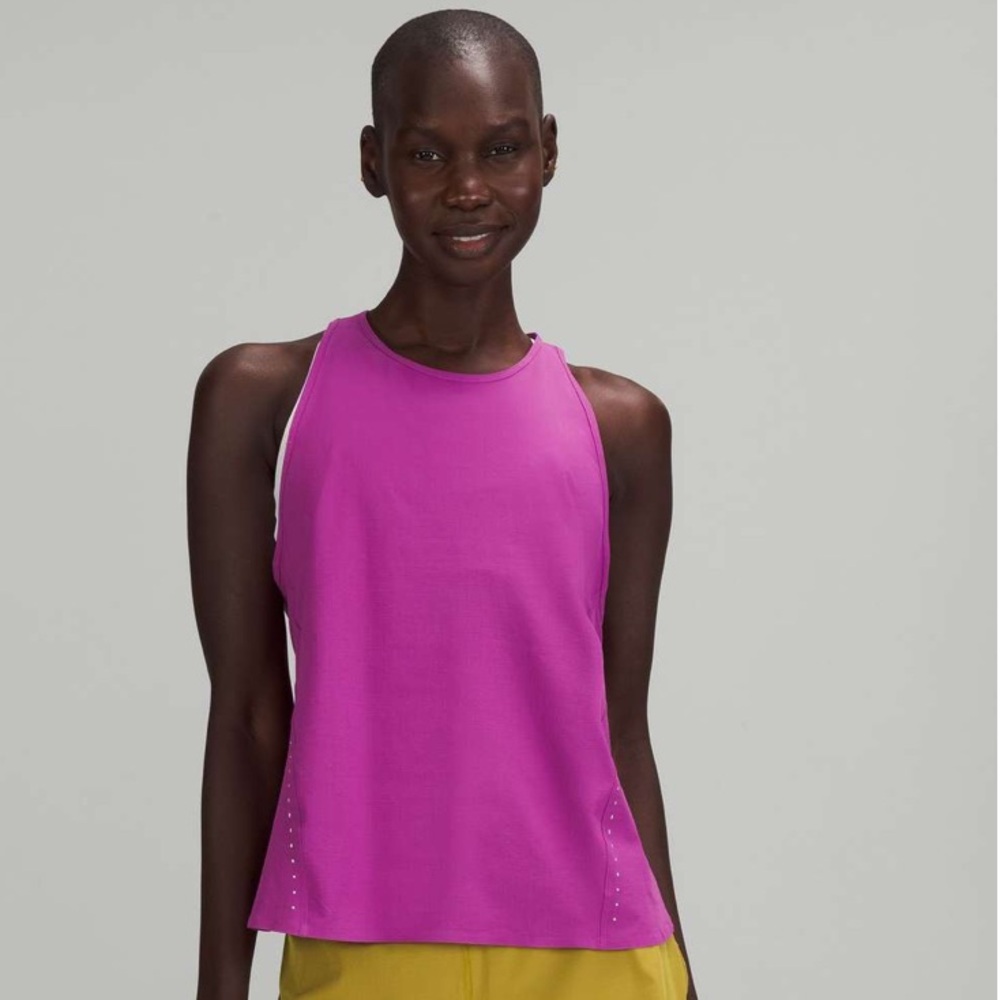Lululemon Lightweight Stretch Running Tank Top Vivid Plum